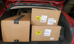 trunk of car filled with boxes