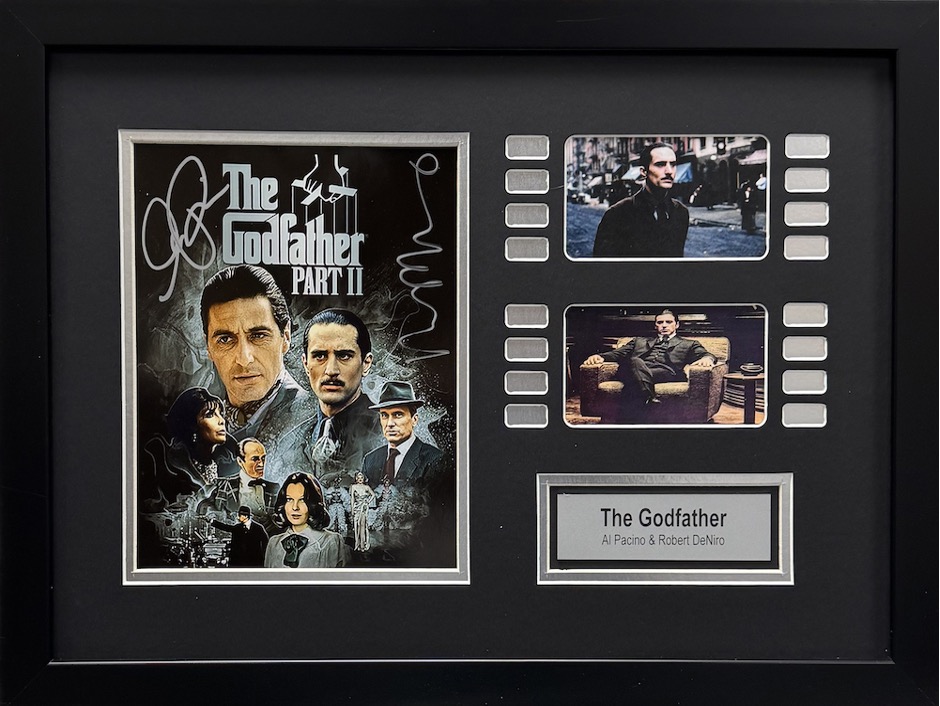 The Godfather Part 2 photos and signature in frame